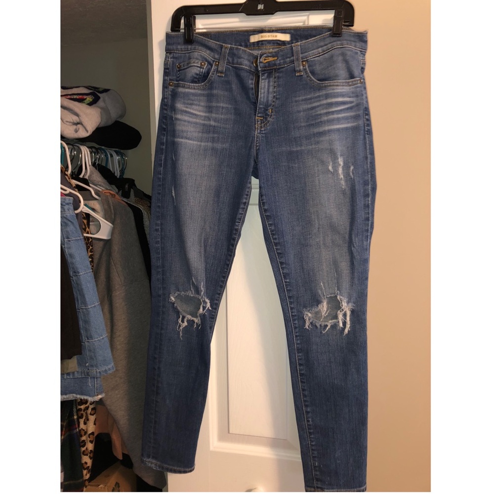 Big Star Skinny Ripped Jeans